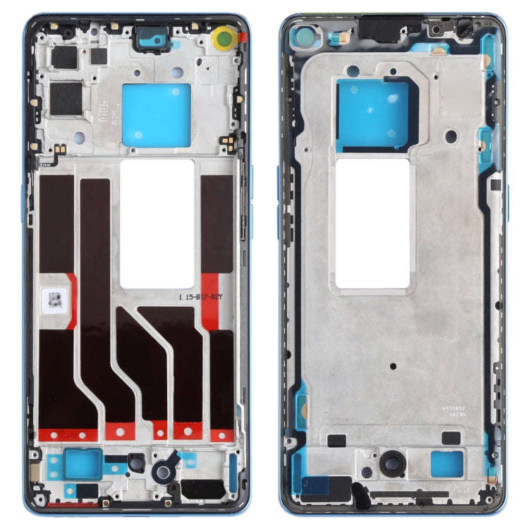 For OPPO Reno5 Pro 5G PDSM00, PDST00, CPH2201 Original Front Housing LCD Frame Bezel Plate (Blue)