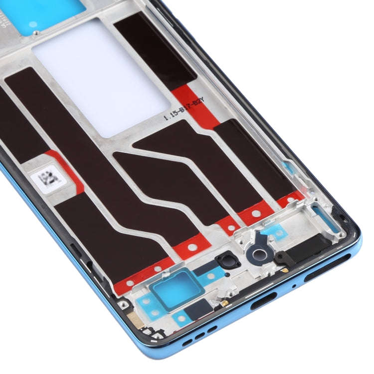 For OPPO Reno5 Pro 5G PDSM00, PDST00, CPH2201 Original Front Housing LCD Frame Bezel Plate (Blue)