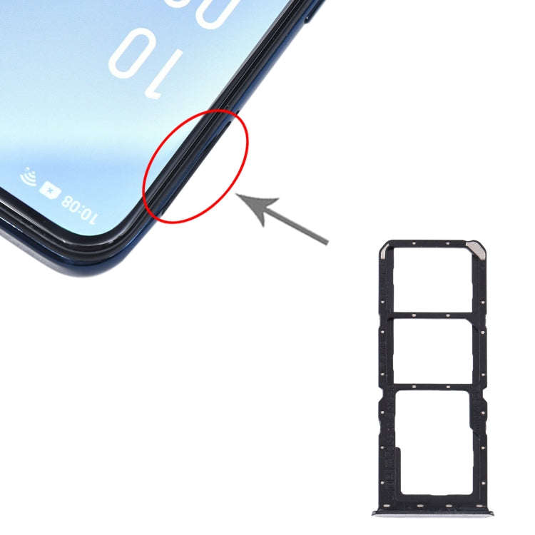 For OPPO A91/F15/Reno3 4G/Reno3 Youth CPH2001 CPH2021 PCPM00 SIM Card Tray + SIM Card Tray + Micr...