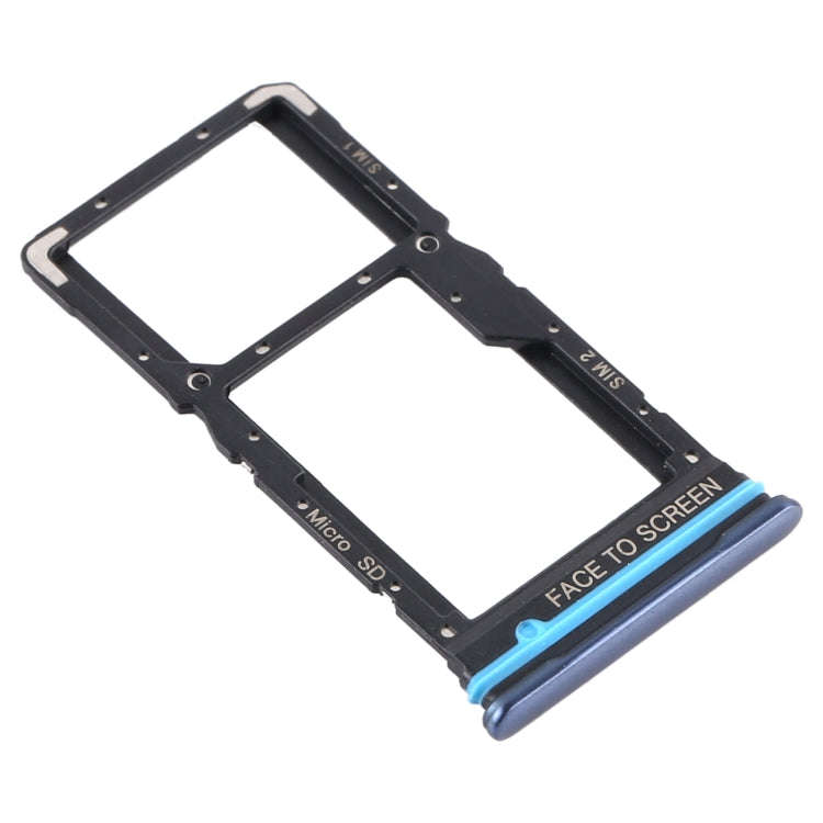 SIM Card Tray + SIM Card Tray / Micro SD Card Tray for Xiaomi Mi 10T Lite 5G (Grey)
