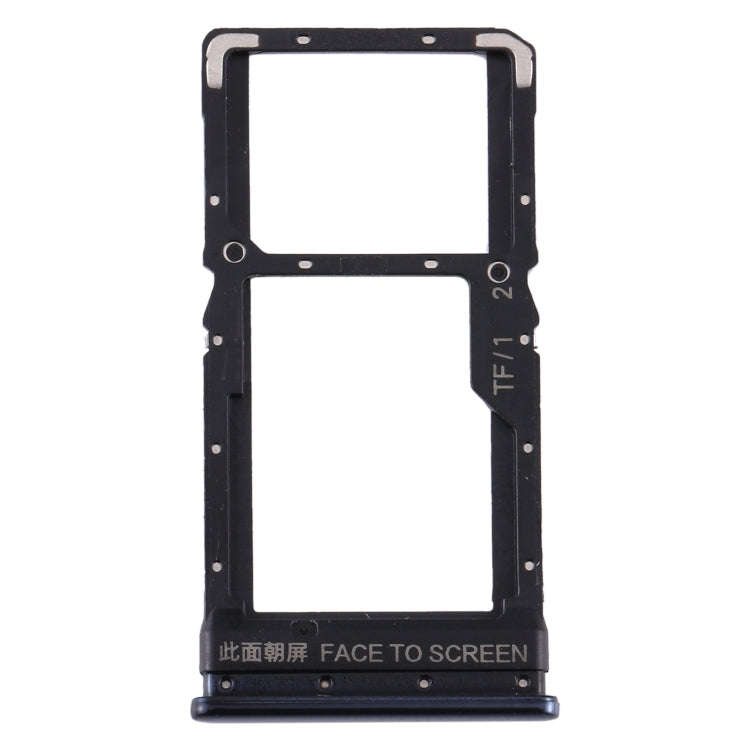 SIM Card Tray + SIM Card Tray / Micro SD Card Tray for Xiaomi Poco X3 / Poco X3 NFC(Black)