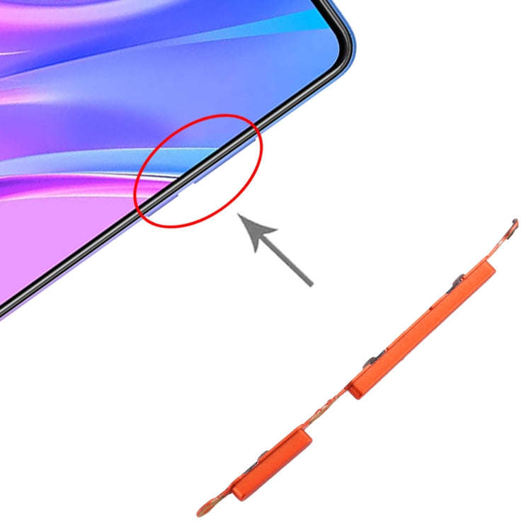 Power Button and Volume Control Button for Xiaomi Redmi 9A(Red)