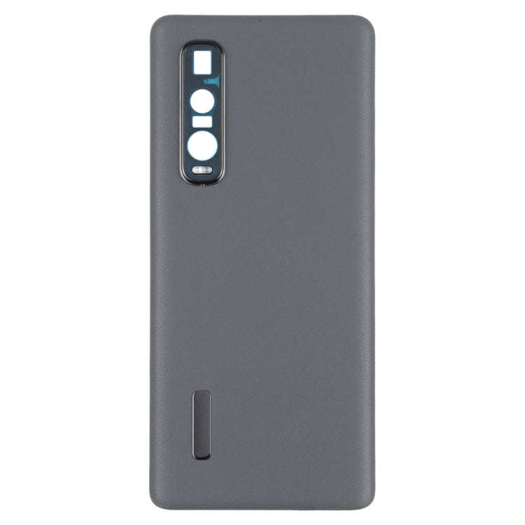 For OPPO Find X2 Pro CPH2025 PDEM30 Original Leather Material Battery Back Cover (Black)