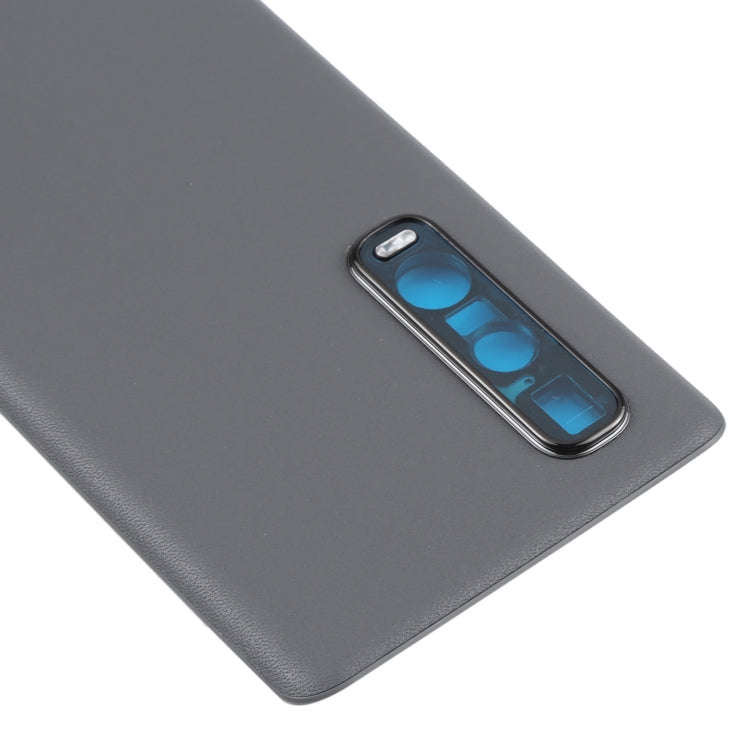 For OPPO Find X2 Pro CPH2025 PDEM30 Original Leather Material Battery Back Cover (Black)