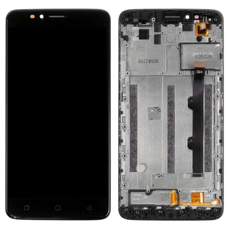 LCD Screen and Digitizer Full Assembly With Frame for T-Mobile Revvl Plus c3701a(Black)
