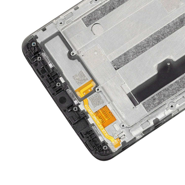 LCD Screen and Digitizer Full Assembly With Frame for T-Mobile Revvl Plus c3701a(Black)