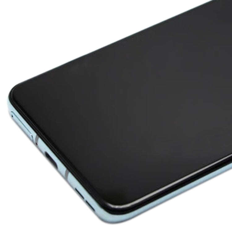 For OnePlus 8T 5G KB2001 KB2000 KB2003 AMOLED LCD Screen Digitizer Full Assembly With Frame (Blue)