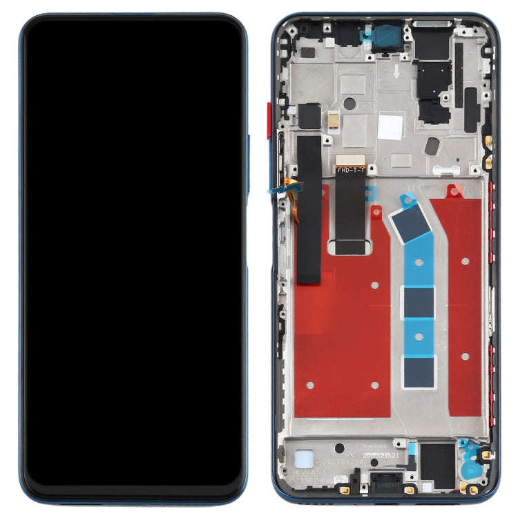 OEM LCD Screen for Huawei Honor X10 5G Digitizer Full Assembly with Frame(Blue)