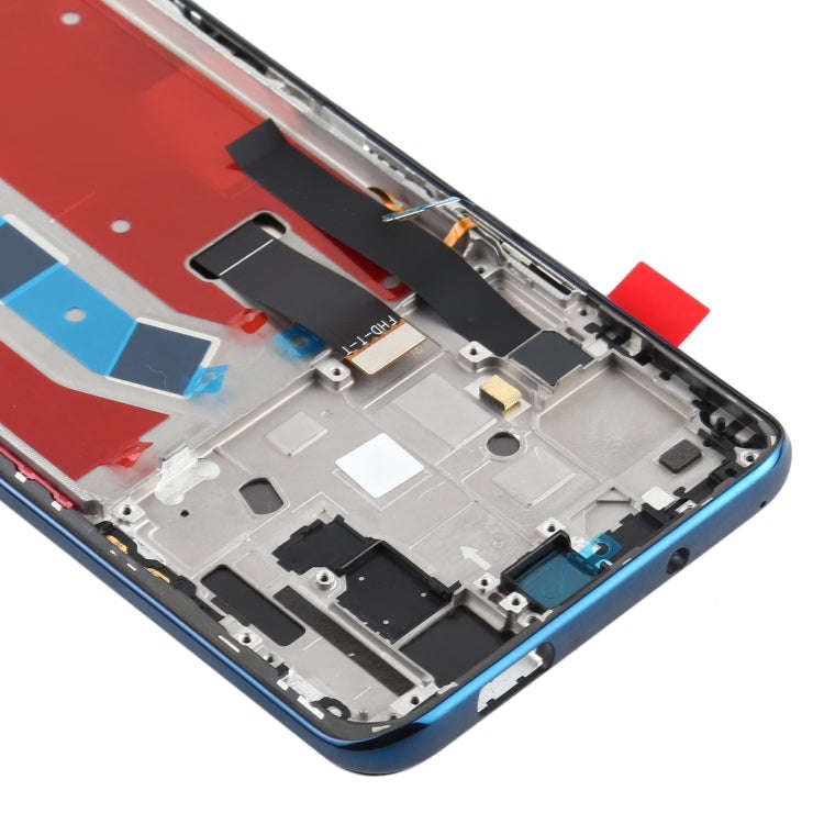 OEM LCD Screen for Huawei Honor X10 5G Digitizer Full Assembly with Frame(Blue)