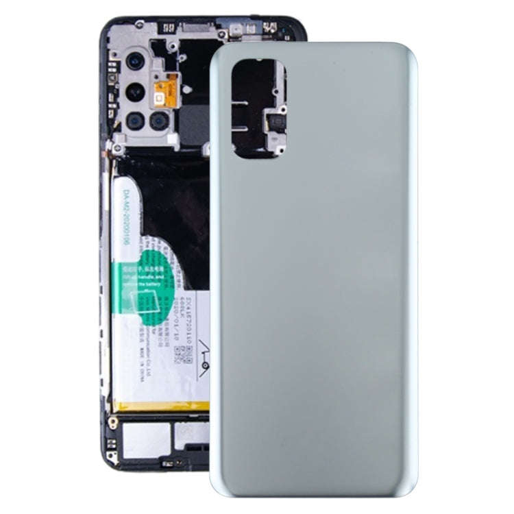 For OPPO Realme Q2 Battery Back Cover (Silver)