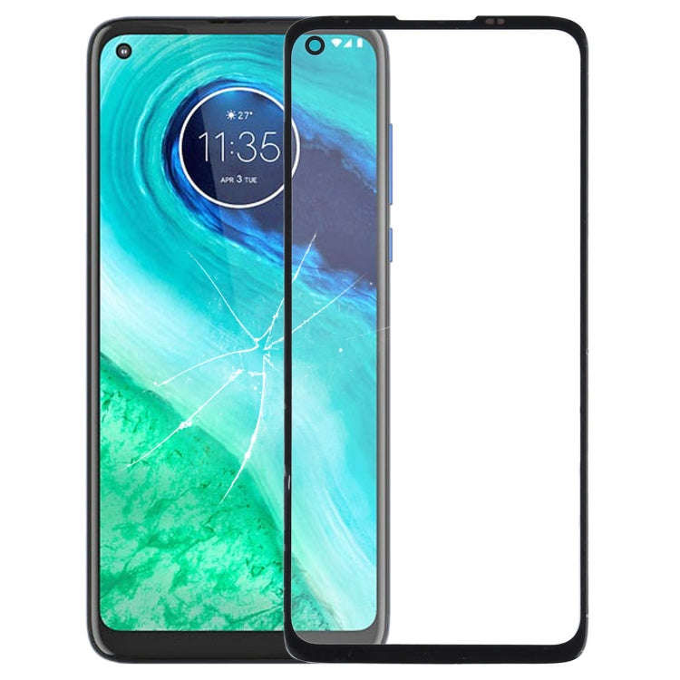 Front Screen Outer Glass Lens for Motorola Moto G8 XT2045-1 (Black)