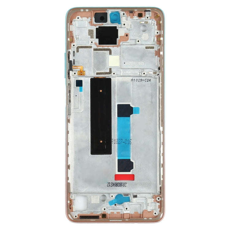 Original Front Housing LCD Frame Bezel Plate for Xiaomi Redmi Note 9 Pro 5G M2007J17C(Green Lake)