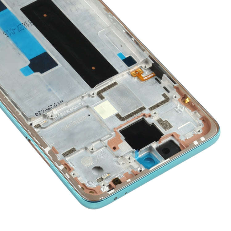 Original Front Housing LCD Frame Bezel Plate for Xiaomi Redmi Note 9 Pro 5G M2007J17C(Green Lake)