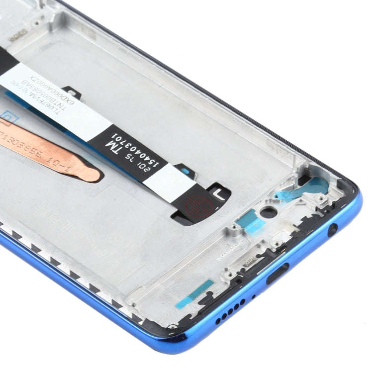 Original LCD Screen for Xiaomi Poco X3 NFC / Poco X3 Digitizer Full Assembly with Frame(Blue)