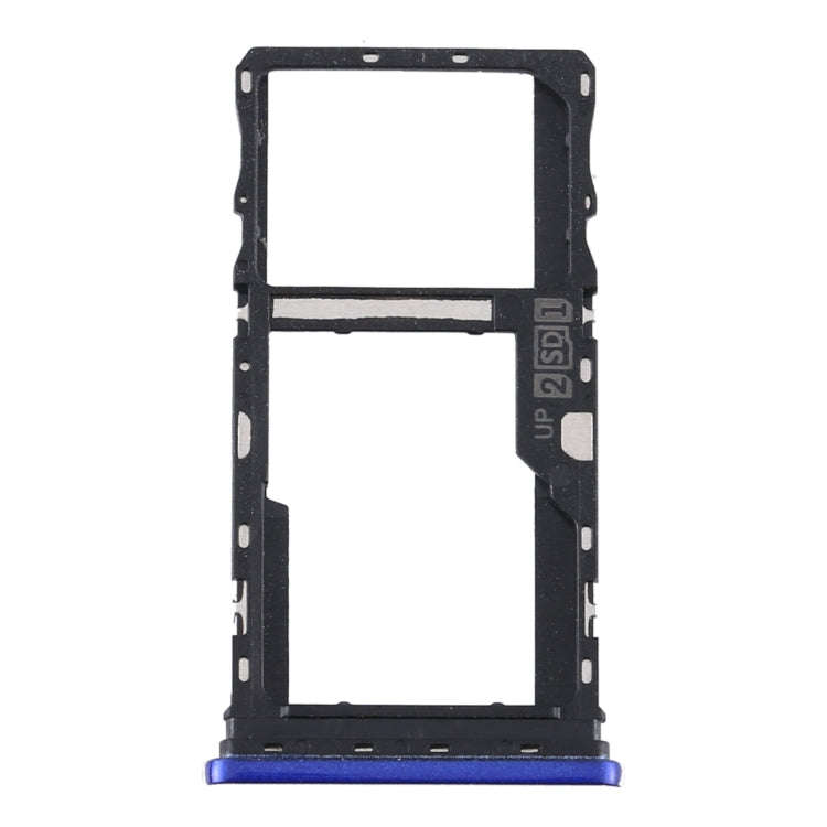 SIM Card Tray + SIM Card Tray / Micro SD Card Tray for Motorola Moto G9 Play/Moto G9 (India) (Blue)