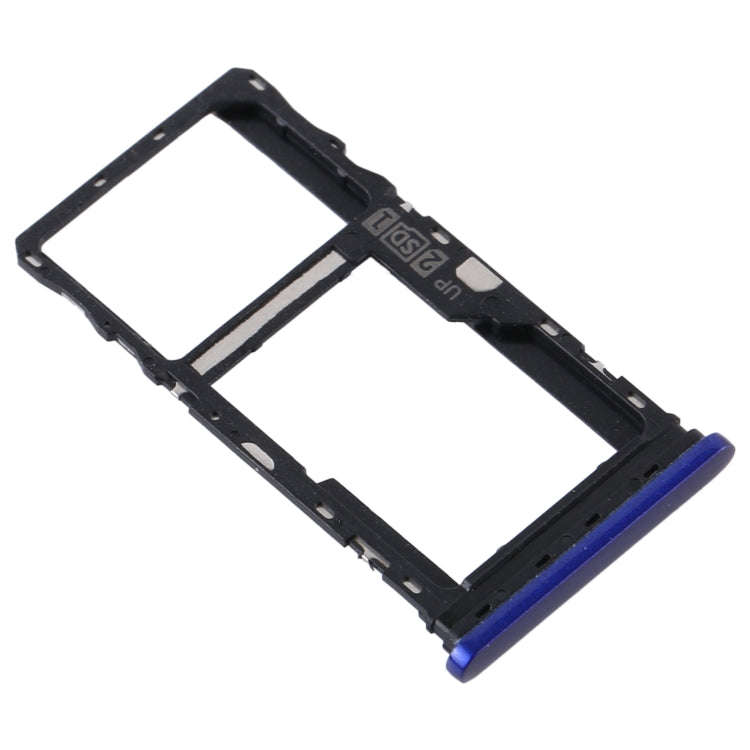 SIM Card Tray + SIM Card Tray / Micro SD Card Tray for Motorola Moto G9 Play/Moto G9 (India) (Blue)
