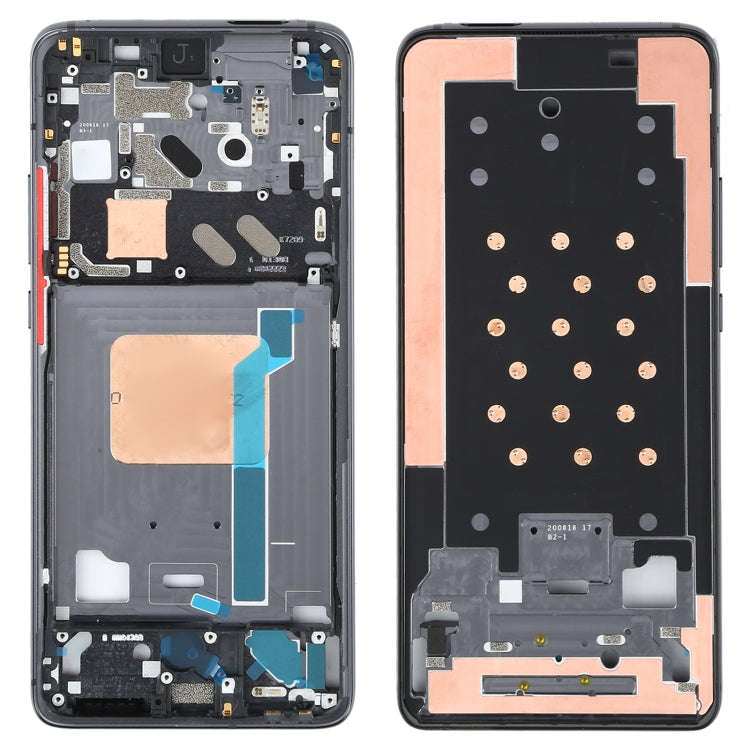 Original Front Housing LCD Frame Bezel Plate for Xiaomi Redmi K30 Ultra M2006J10C(Black)