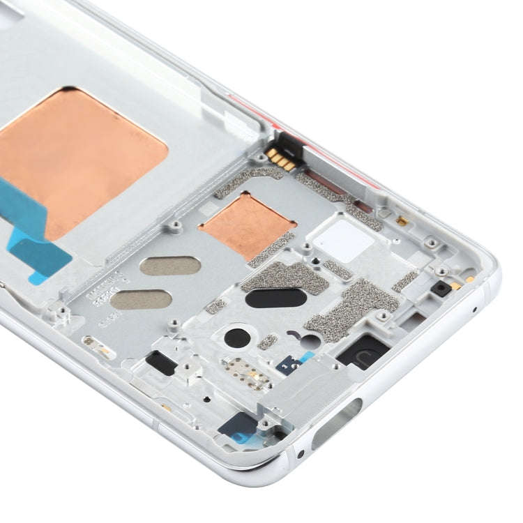 Original Front Housing LCD Frame Bezel Plate for Xiaomi Redmi K30 Ultra M2006J10C(Silver)