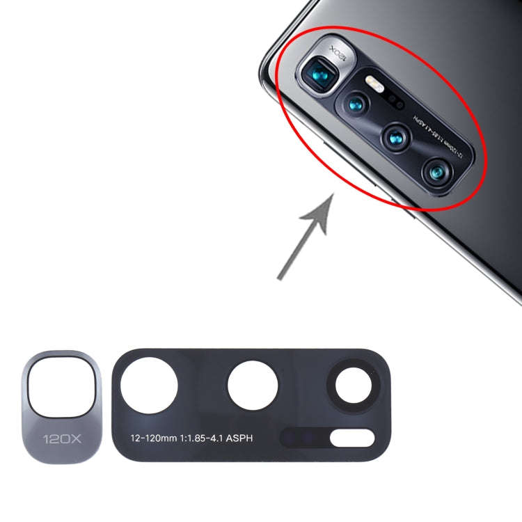 10 PCS Back Camera Lens for Xiaomi Mi 10 Ultra / M2007J1SC