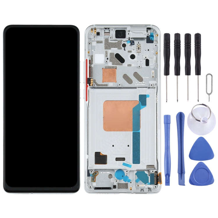 TFT LCD Screen for Xiaomi Redmi K30 Ultra / M2006J10C Digitizer Full Assembly with Frame(Silver)