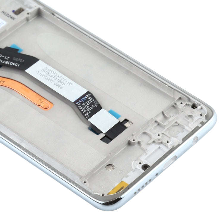 TFT LCD Screen for Xiaomi Redmi Note 8 Pro Single SIM Digitizer Full Assembly with Frame(Silver)