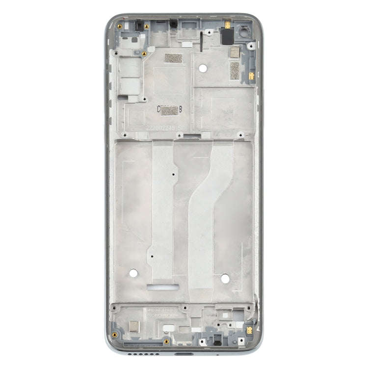 Front Housing LCD Frame Bezel Plate for Motorola Moto G Fast (Silver)