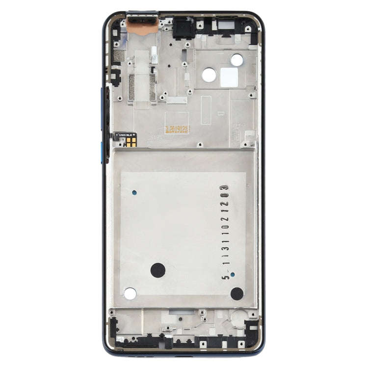 Front Housing LCD Frame Bezel Plate for Motorola One Hyper XT2027 XT2027-1 (Blue)