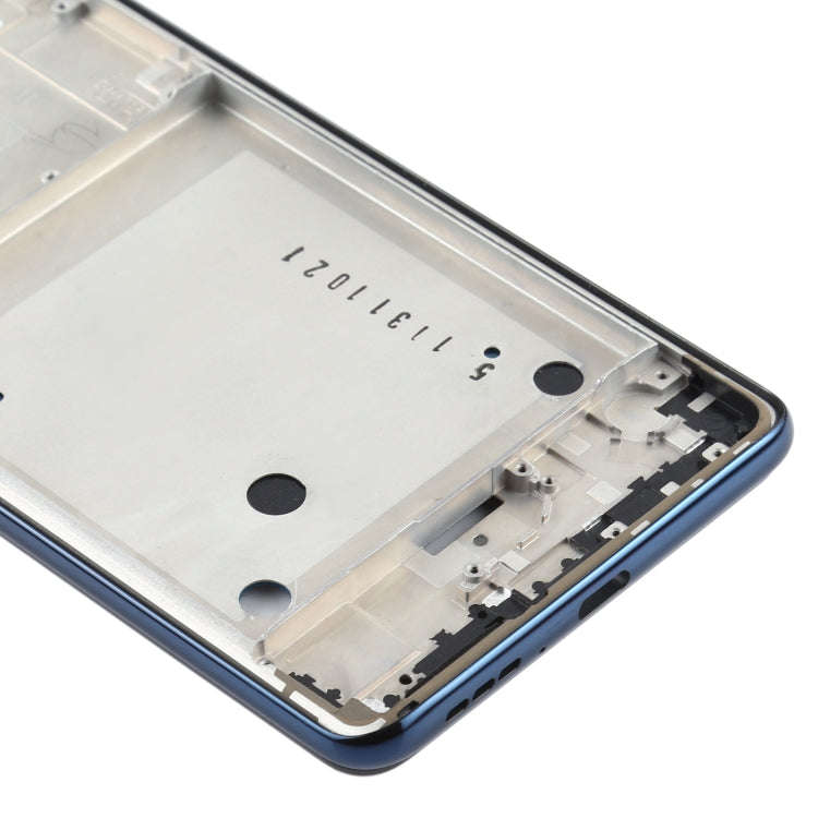 Front Housing LCD Frame Bezel Plate for Motorola One Hyper XT2027 XT2027-1 (Blue)