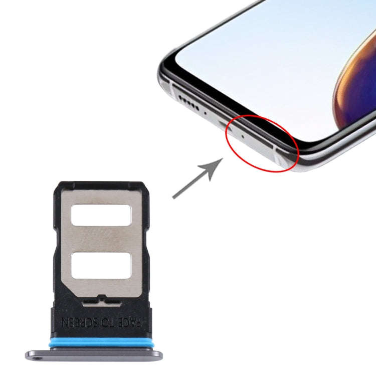 SIM Card Tray + SIM Card Tray for Xiaomi Redmi K30S (Black)