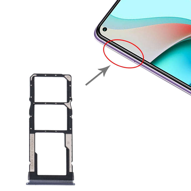 SIM Card Tray + SIM Card Tray + Micro SD Card Tray for Xiaomi Redmi Note 9 5G / Redmi Note 9T M20...
