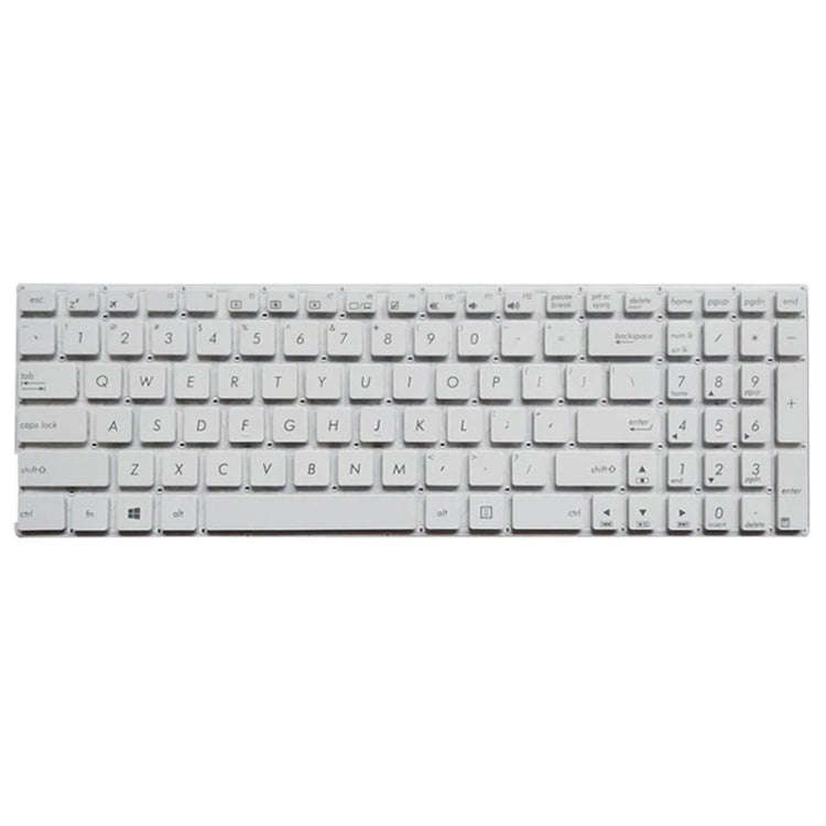 US Version Keyboard for Asus X556 X556U X556UA X556UB X556UF X556UJ X556UQ X556UR X556UV (White)