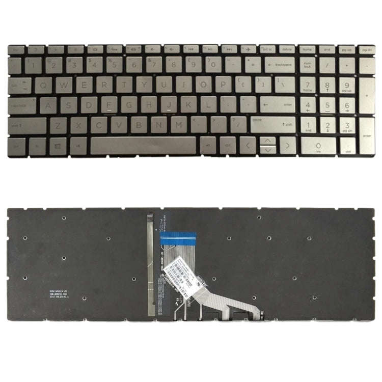 US Version Keyboard with Keyboard Backlight for HP 15-DA 15-DA0002DX 15-DA0008CA 15-DB 15-DB0003C...