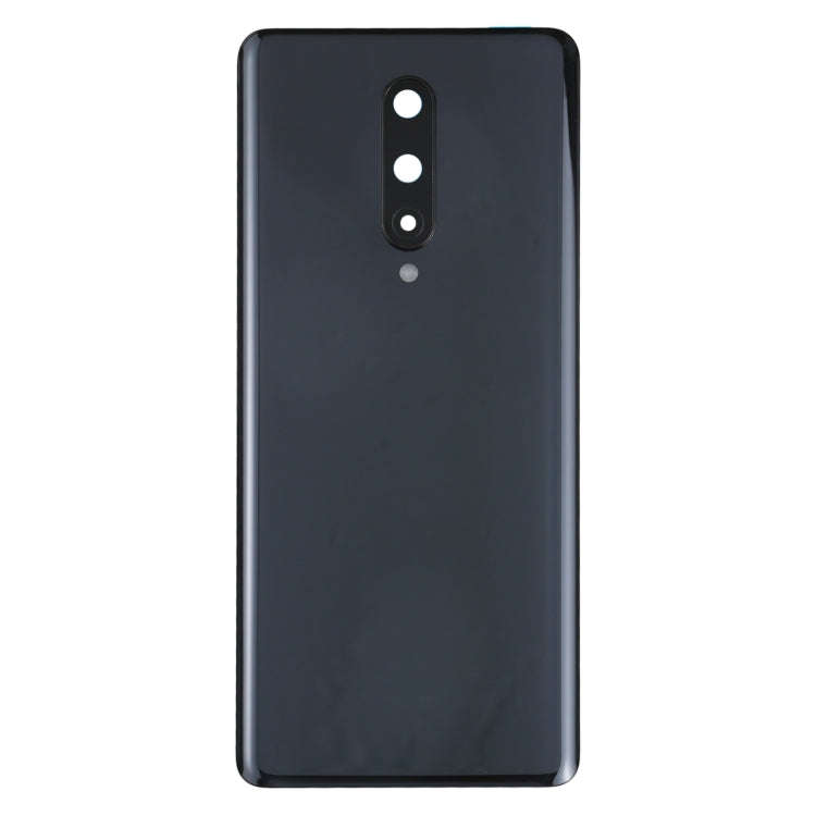 For OnePlus 8 Battery Back Cover with Camera Lens Cover (Black)