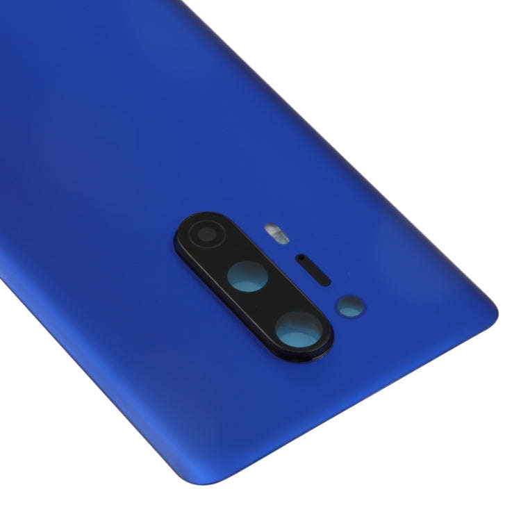 For OnePlus 8 Pro Battery Back Cover with Camera Lens Cover (Blue)