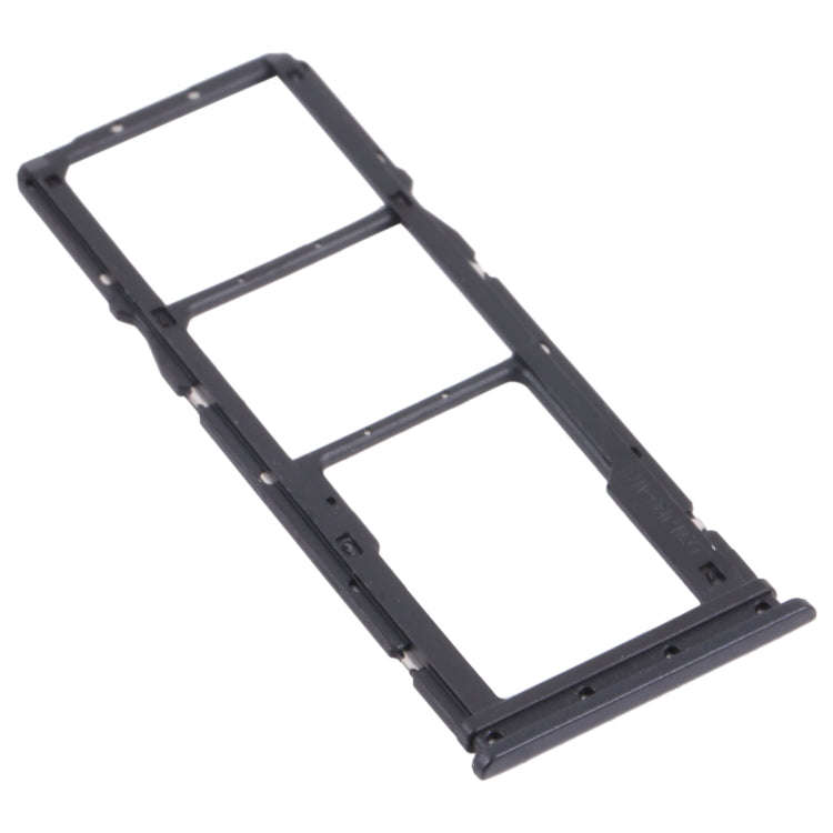 SIM Card Tray + SIM Card Tray + Micro SD Card Tray for Xiaomi Poco M3 M2010J19CG M2010J19CI (Black)