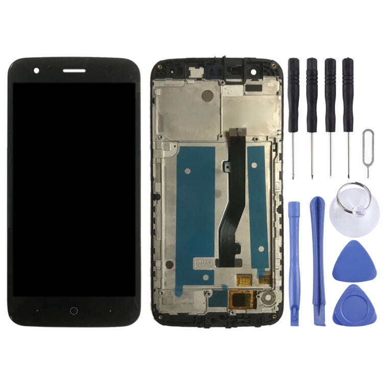 OEM LCD Screen for ZTE Blade V8 Lite  Digitizer Full Assembly with FrameBlack)