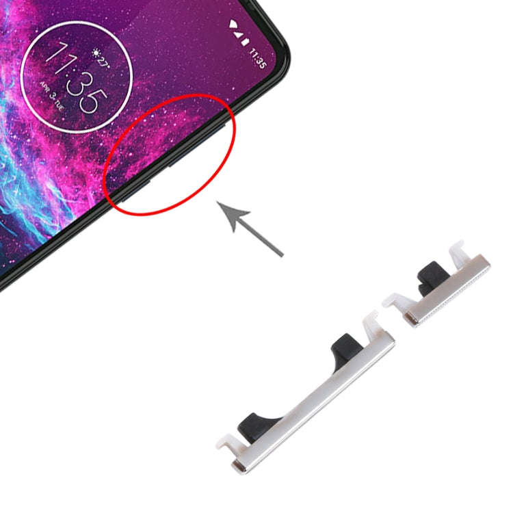 Power Button and Volume Control Button for Motorola Moto One Action XT2013-1 XT2013-2 XT2013-4 (S...