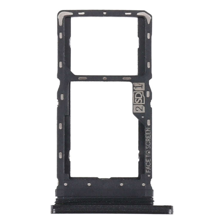 SIM Card Tray + Micro SD Card Tray for Motorola Moto G8 Play XT2015 XT2015-2 (Black)