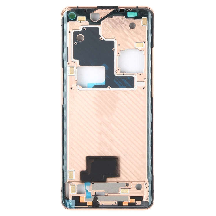 For OPPO Find X2 Pro CPH2025 PDEM30 Original Front Housing LCD Frame Bezel Plate (Gold)