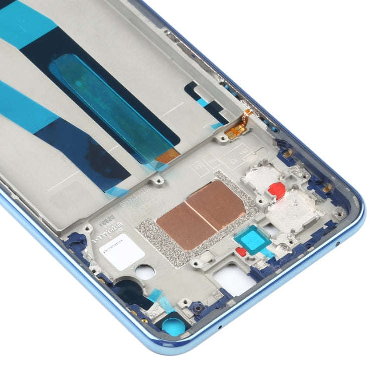 Original Front Housing LCD Frame Bezel Plate for Xiaomi Mi 11 Lite 4G M2101K9AG(Blue)