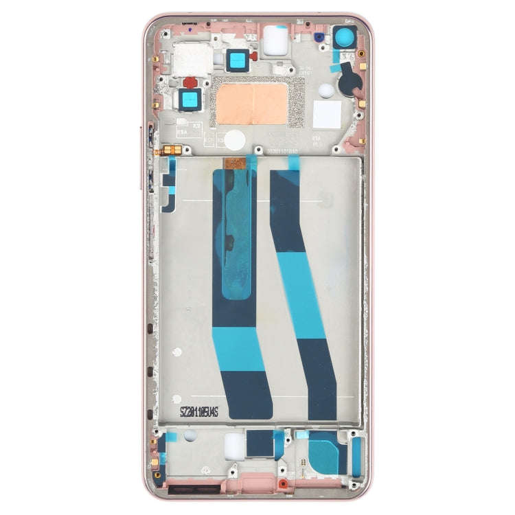 Original Front Housing LCD Frame Bezel Plate for Xiaomi Mi 11 Lite 4G M2101K9AG(Rose Gold)