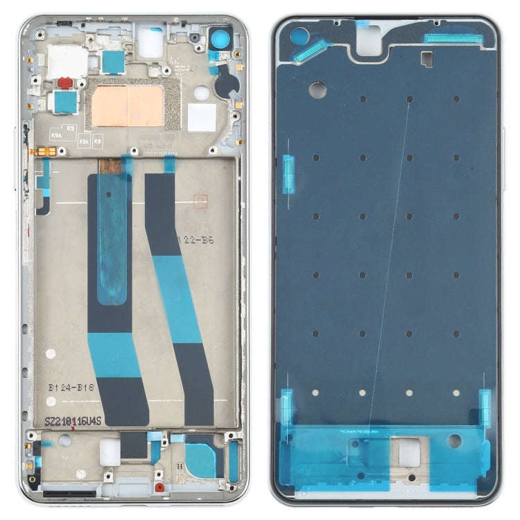 Original Front Housing LCD Frame Bezel Plate for Xiaomi Mi 11 Lite 4G M2101K9AG(Silver)
