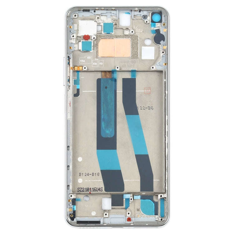 Original Front Housing LCD Frame Bezel Plate for Xiaomi Mi 11 Lite 4G M2101K9AG(Silver)