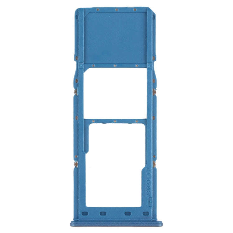 For Samsung Galaxy A12 SM-A125 SIM Card Tray + Micro SD Card Tray (Blue)