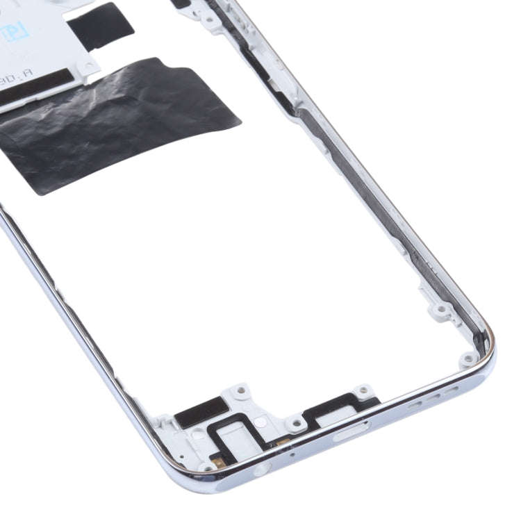 Middle Frame Bezel Plate for Xiaomi Redmi Note 10 M2101K7AI M2101K7AG(White)