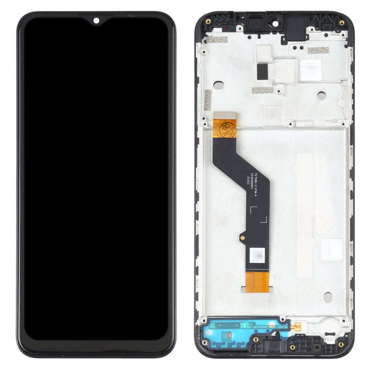 TFT LCD Screen for Motorola Moto E7 Plus XT2081-1 Digitizer Full Assembly with Frame (Black)