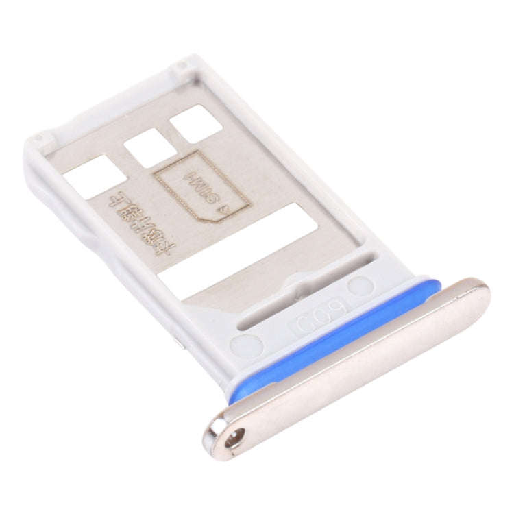 SIM Card Tray + NM Card Tray for Huawei Enjoy 20 Plus 5G (Silver)