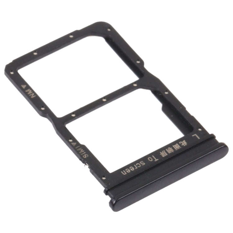 SIM Card Tray + NM Card Tray for Huawei P Smart S (Black)