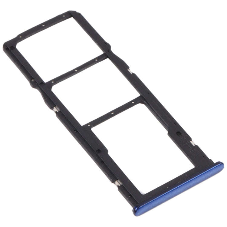 SIM Card Tray + SIM Card Tray + Micro SD Card Tray for Huawei Y5p (Blue)