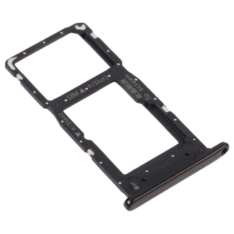 SIM Card Tray + SIM Card Tray / Micro SD Card Tray for Honor 9S (Black)